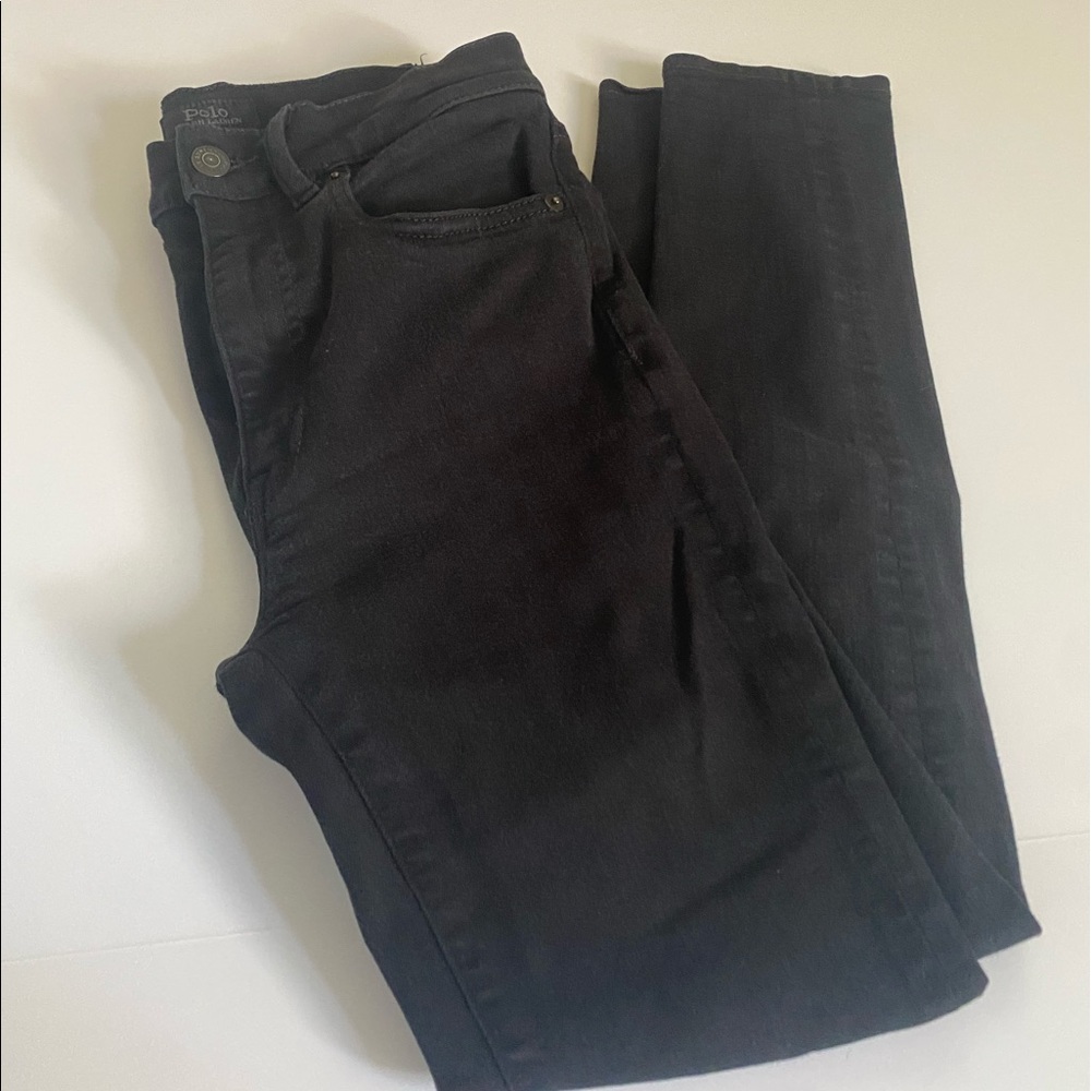 Ralph Lauren Black Skinny Denim Pant